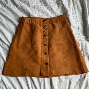 H&M Suede Mini Skirt